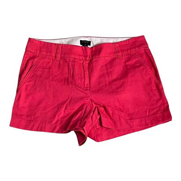 J.Crew Chino Shorts Cotton Neutral Basic Everyday Casual Preppy 4 Twee - Picture 1 of 3